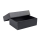 Dárková krabička s víkem 150x100x50/35 mm, černo šedá matná
