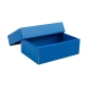 Dárková krabička s víkem 150x100x50/35 mm, modrá matná