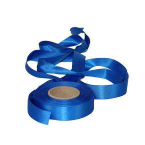 Atlasová stuha modrá, šíře 24 mm, délka 20 m
