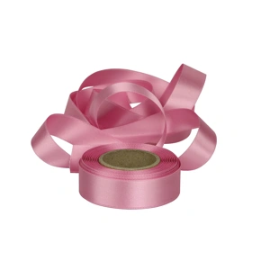 Atlasová stuha starorůžová, šíře 24 mm, délka 20 m