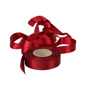 Atlasová stuha vínová, šíře 24 mm, délka 20 m