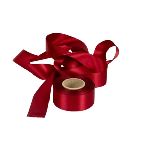 Atlasová stuha vínová, šíře 40 mm, délka 20 m