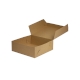 Cukrářská krabice 220x220x90 mm, hnědá - kraft