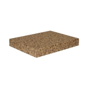Dárková krabice na košile 380x285x50/50 mm, hnědá se vzorem na víku, hnědé lístky Dárková krabice na košile 380x285x50/50 mm, hnědá se vzorem na víku, hnědé lístky