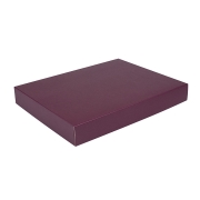 Dárková krabice na košile 380x285x50/50 mm, vínová matná Dárková krabice na košile 380x285x50/50 mm, vínová matná