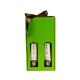Dárková krabice na víno 175x350x85 mm, 2 x 0,75 l, zelená