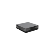 Dárková krabice s průhledným víkem 200x200x50 mm, černá