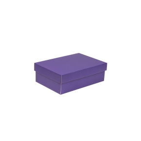 Dárková krabice s víkem 300x200x100/40 mm, fialová