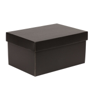 Dárková krabice s víkem 300x200x150/40 mm, černá
