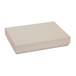 Dárková krabice s víkem 300x200x50/40 mm, šedá