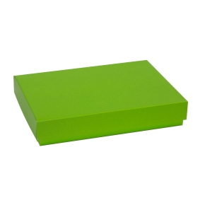 Dárková krabice s víkem 300x200x50/40 mm, zelená