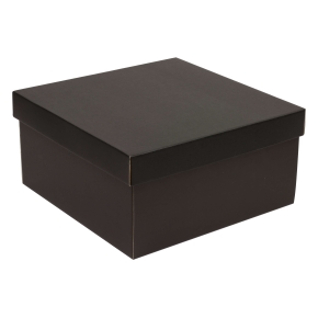 Dárková krabice s víkem 300x300x150/40 mm, černá