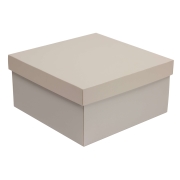 Dárková krabice s víkem 300x300x150/40 mm, šedá