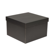 Dárková krabice s víkem 300x300x200/40 mm, černá