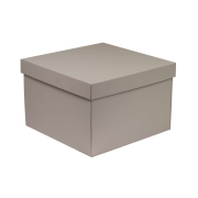 Dárková krabice s víkem 300x300x200/40 mm, šedá
