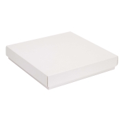 Dárková krabice s víkem 300x300x50/40 mm, bílá