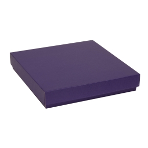 Dárková krabice s víkem 300x300x50/40 mm, fialová