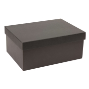Dárková krabice s víkem 350x250x150/40 mm, černá Dárková krabice s víkem 350x250x150/40 mm, černá