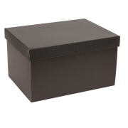 Dárková krabice s víkem 350x250x200/40 mm, černá
