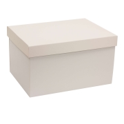 Dárková krabice s víkem 350x250x200/40 mm, šedá