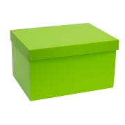 Dárková krabice s víkem 350x250x200/40 mm, zelená