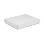 Dárková krabice s víkem 350x250x50/40 mm, bílá