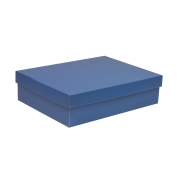 Dárková krabice s víkem 400x300x100/40 mm, modrá