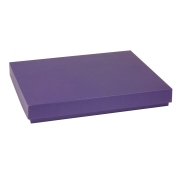 Dárková krabice s víkem 400x300x50/40 mm, fialová