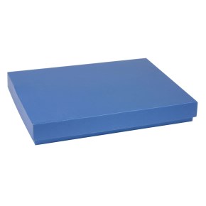 Dárková krabice s víkem 400x300x50/40 mm, modrá