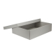 Dárková krabice s víkem 405x290x100/35 mm, šedá matná