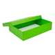 Dárková krabice s víkem 405x290x100/35 mm, zelená matná