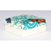 Dárková krabička 110x110x45 mm, dekor 145, krémové dno Dárková krabička 110x110x45 mm, dekor 145, krémové dno