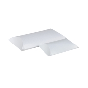Dárková krabička čočka, pukačka 100x80x30 mm, bílá perleť