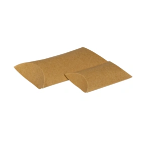 Dárková krabička čočka, pukačka 100x80x30 mm, hnědá kraftová