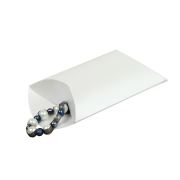 Dárková krabička čočka, pukačka 140x130x40 mm, bílá perleť