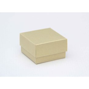 Dárková krabička dno a víko 50x50x30 mm, zlatá perleť