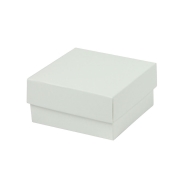 Dárková krabička dno a víko 70x70x35 mm, bílo/bílá