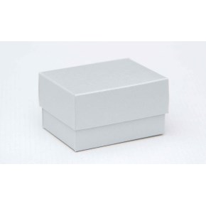 Dárková krabička dno a víko 80x60x40 mm, stříbrná perleť