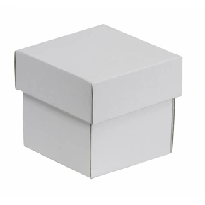 Dárková krabička s víkem 100x100x100/40 mm, bílá