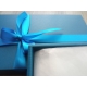Dárková krabička s víkem 100x100x100/40 mm, modrá