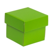 Dárková krabička s víkem 100x100x100/40 mm, zelená