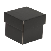Dárková krabička s víkem 100x100x100 mm, černá