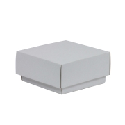 Dárková krabička s víkem 100x100x50/40 mm, bílá