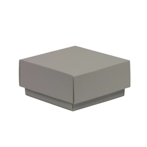 Dárková krabička s víkem 100x100x50/40 mm, šedá