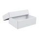 Dárková krabička s víkem 150x100x50/35 mm, bílá mírný lesk