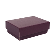 Dárková krabička s víkem 150x100x50/35 mm, vínová matná Dárková krabička s víkem 150x100x50/35 mm, vínová matná