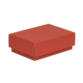 Dárková krabička s víkem 150x100x50/40 mm, korálová