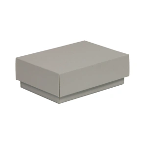 Dárková krabička s víkem 150x100x50/40 mm, šedá