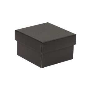 Dárková krabička s víkem 150x150x100/40 mm, černá