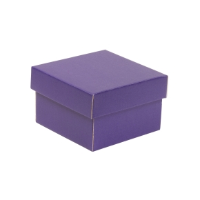 Dárková krabička s víkem 150x150x100/40 mm, fialová